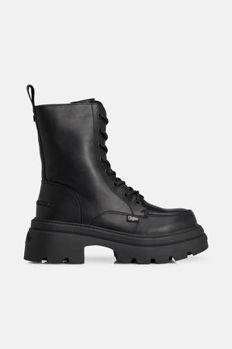BUFFALO Schnürstiefeletten 'Zaven' schwarz