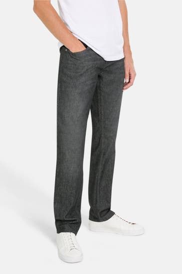 HECHTER Paris Jeans dunkelgrau tapered