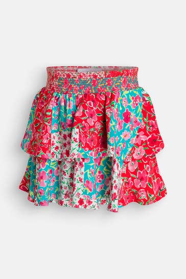 DESIGUAL Rock floral gemustert