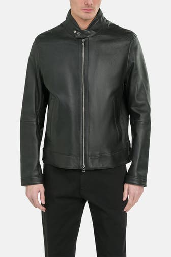 BOSS Lederjacke 'Mansell 2' schwarz