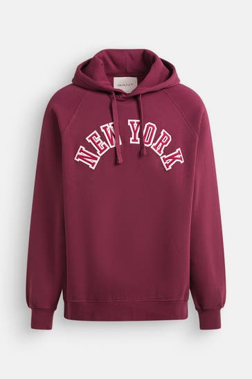 GANT Hoodie burgunder