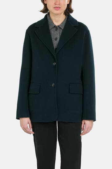 WOOLRICH Wollblazer schwarzblau