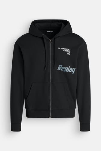 REPLAY Sweatjacke schwarz