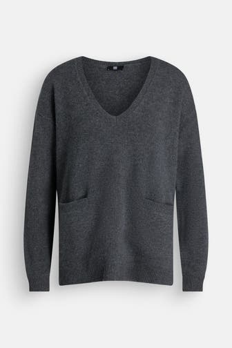 RIANI Wollmix-Strickpullover anthrazit