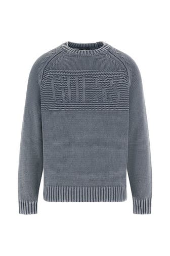 GUESS Strickpullover 'Ellery' graublau