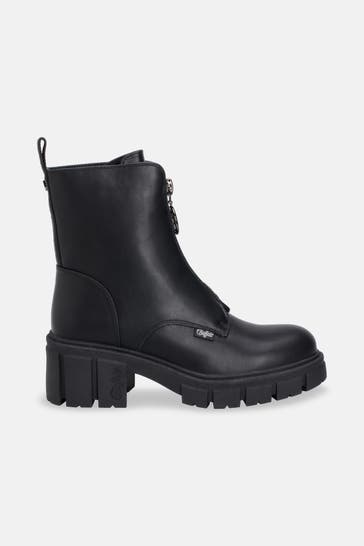 BUFFALO Schnürstiefeletten 'Zora' schwarz