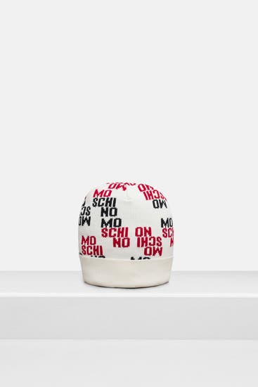 MOSCHINO - Wollmix Beanie mehrfarbig