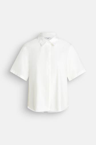 MARC O'POLO DENIM Kurzarmbluse weiß