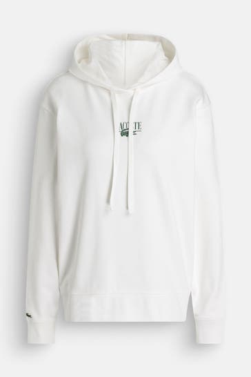 LACOSTE Hoodie weiß
