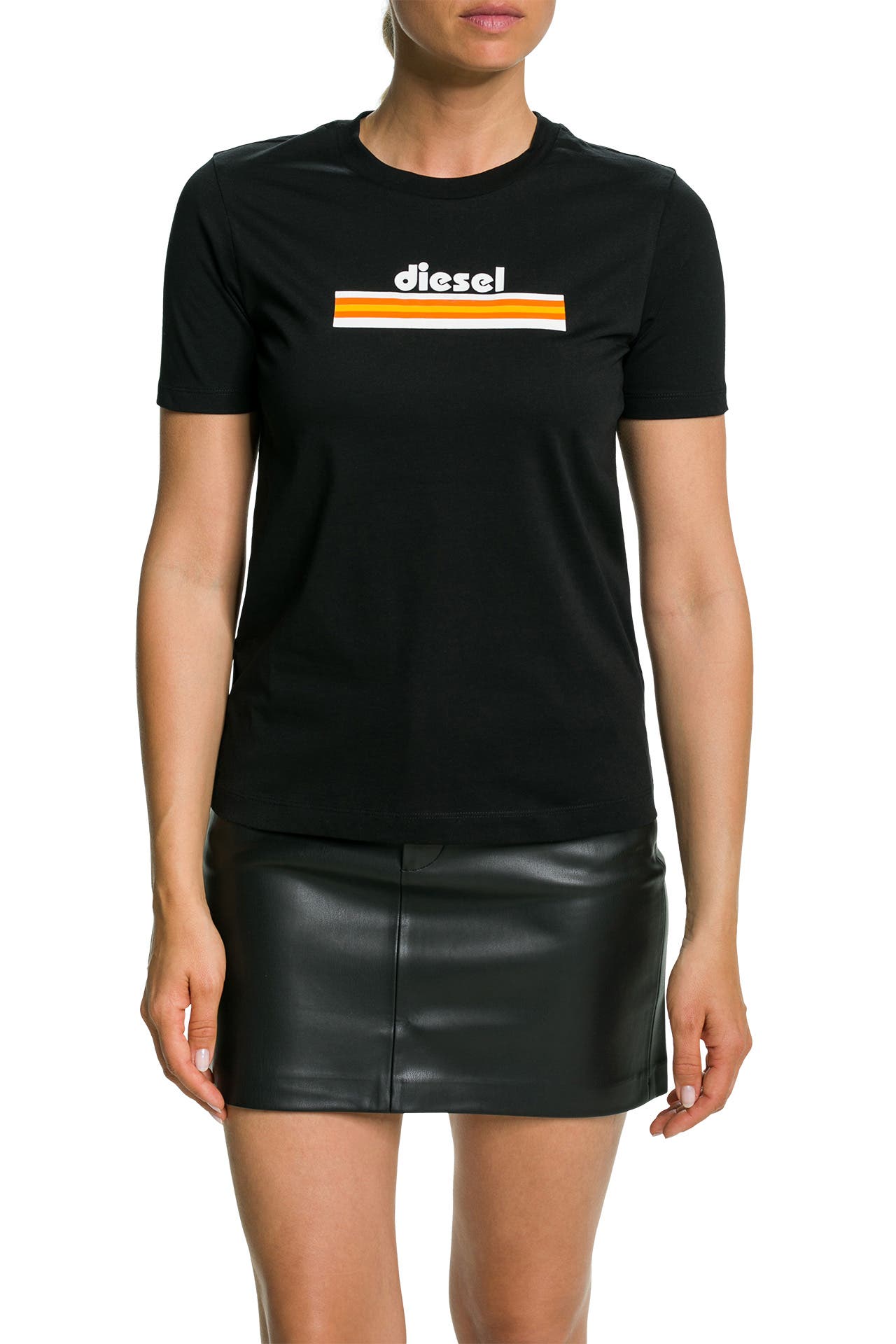 T Shirt schwarz DIESEL g nstig online kaufen Outletcity