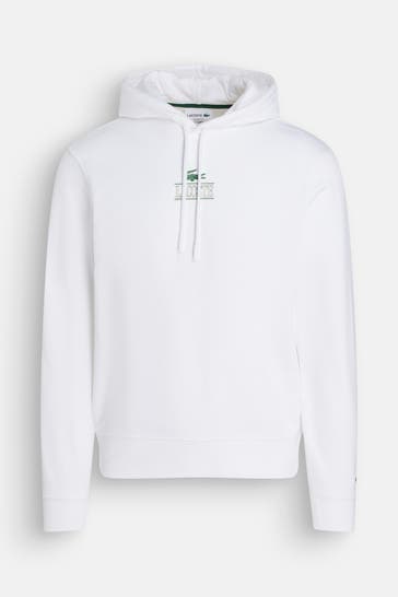 LACOSTE Hoodie weiß