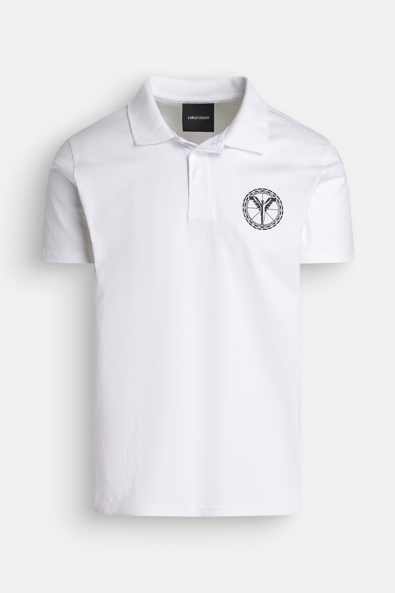 CARLO COLUCCI Polo-Shirt weiß, Bild 1