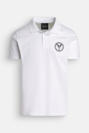 CARLO COLUCCI Polo-Shirt weiß
