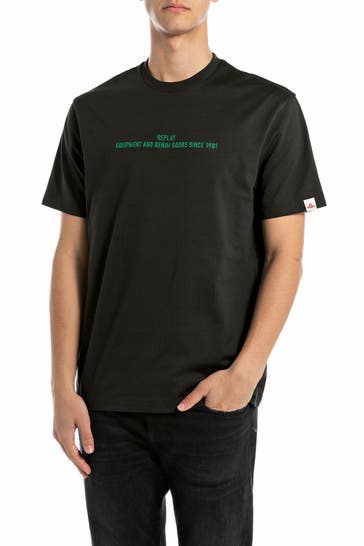 REPLAY T-Shirt schwarz