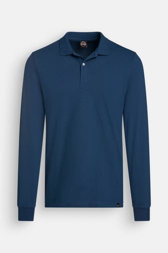 COLMAR Langarm-Polo navy