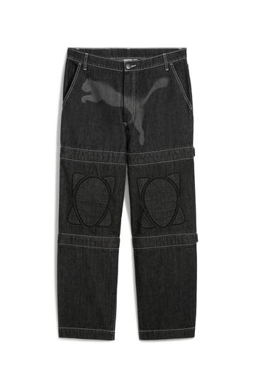 PUMA Jeans schwarz wide