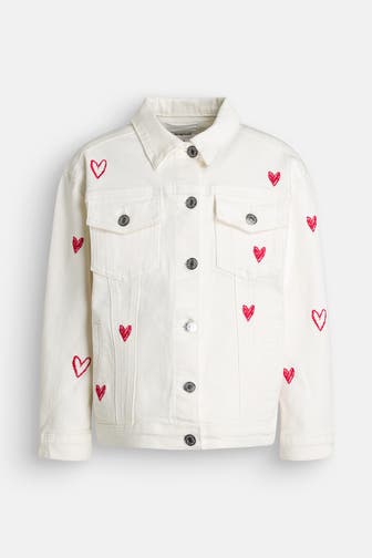 DESIGUAL Jeansjacke cremeweiß gemustert
