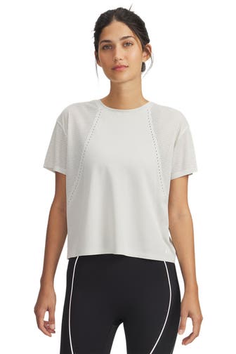 UNDER ARMOUR Funktionsshirt 'Halo Vent' ecru
