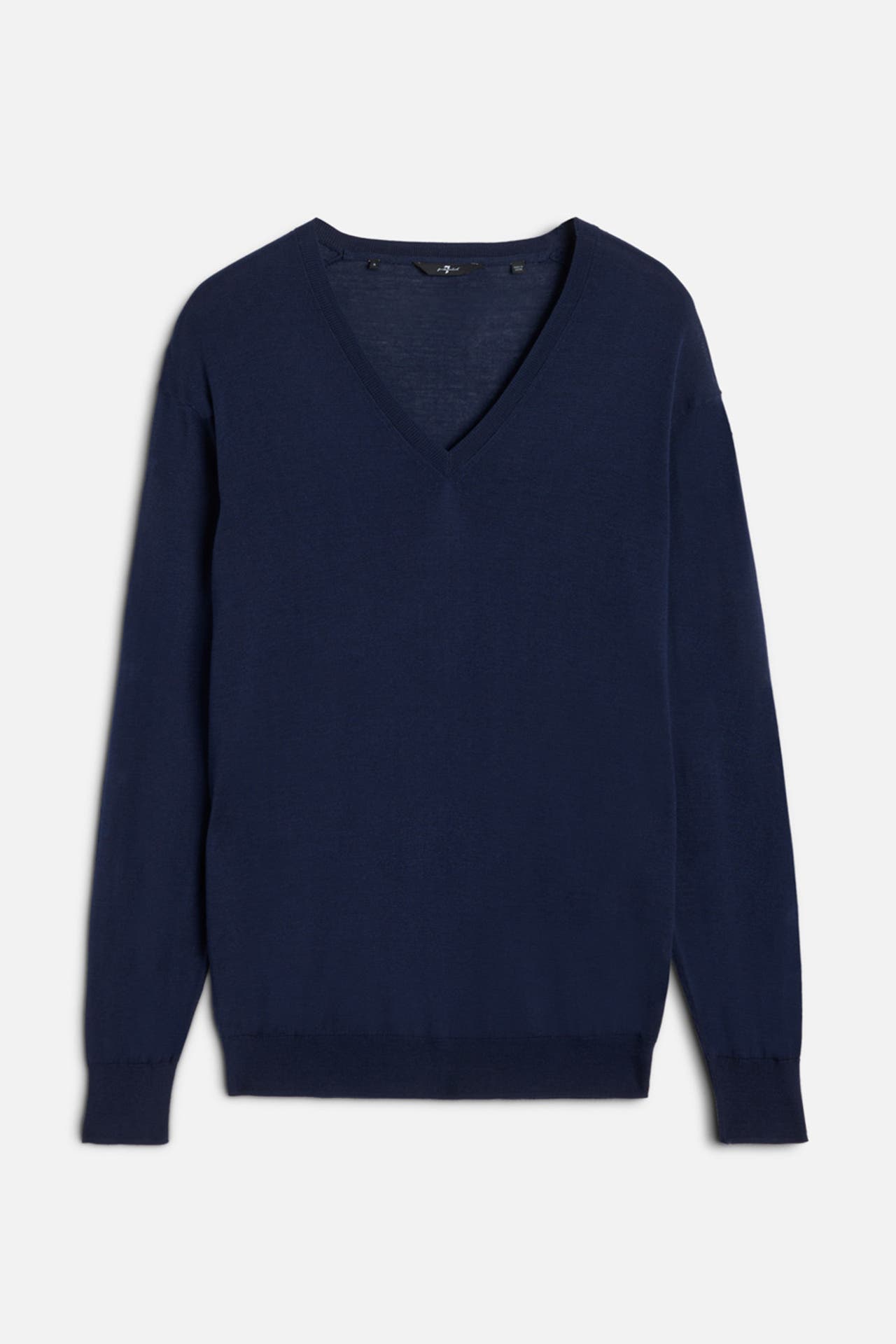 7 FOR ALL MANKIND Seidenmix-Pullover navy, Bild 1