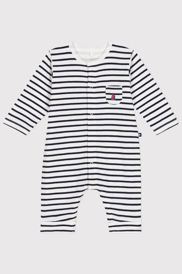 PETIT BATEAU Strampler gestreift