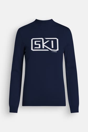 J.LINDEBERG SPORTSWEAR Woll-Strickpullover 'Miracle' dunkelblau