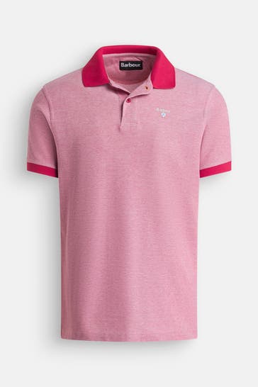 BARBOUR Polo-Shirt rot