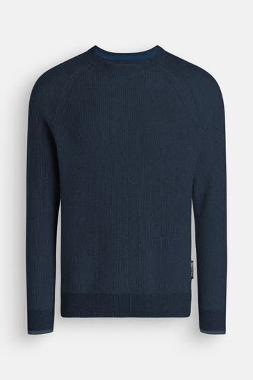 MARC O'POLO Strickpullover mitternachtsblau
