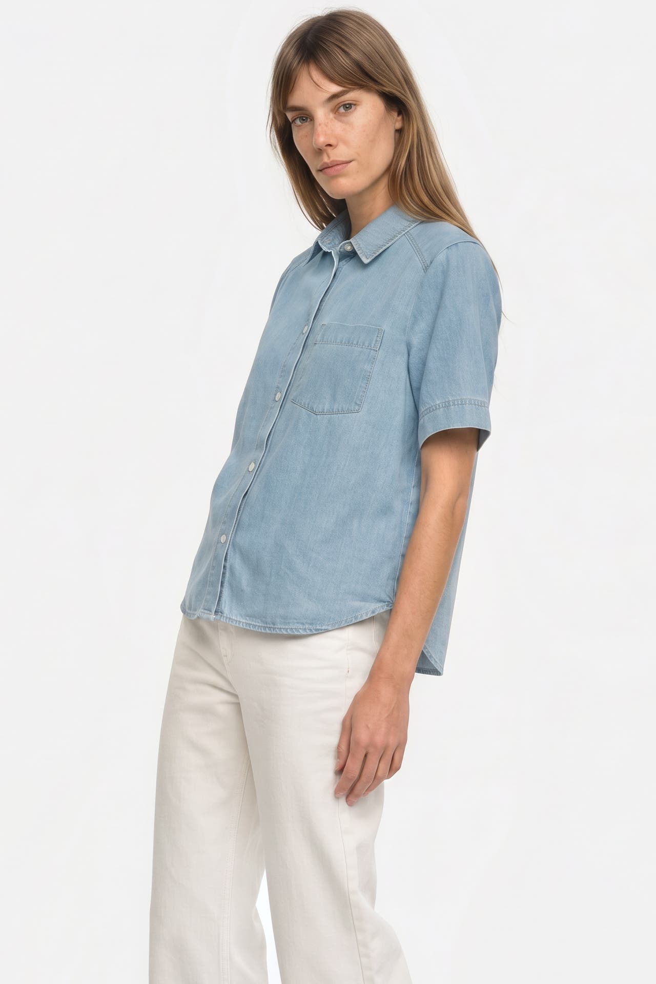PART TWO Jeansbluse 'Nicla' hellblau, Bild 1