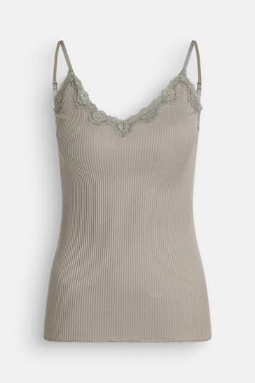 ROSEMUNDE Seidenmix-Top 'Beatha' graugrün