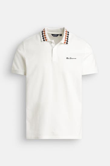 BEN SHERMAN Polo-Shirt weiß