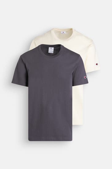 CHAMPION 2er-Pack T-Shirt zweifarbig