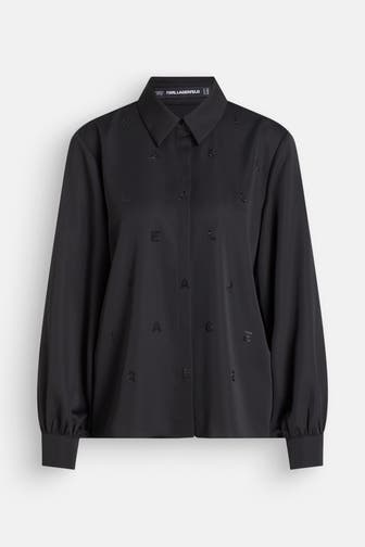 KARL LAGERFELD Casual-Bluse schwarz