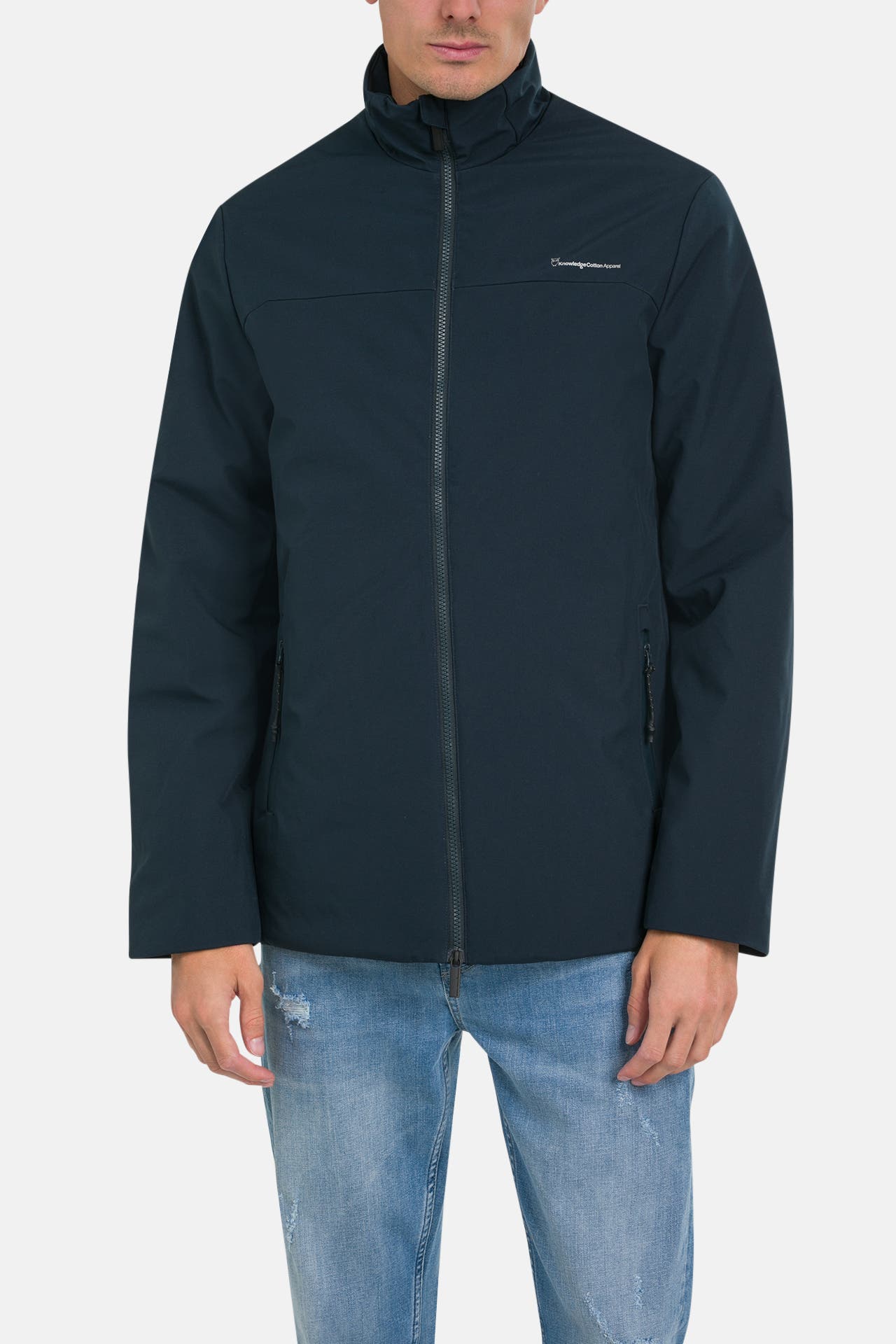 KNOWLEDGE COTTON APPAREL Übergangsjacke dunkelblau, Bild 1