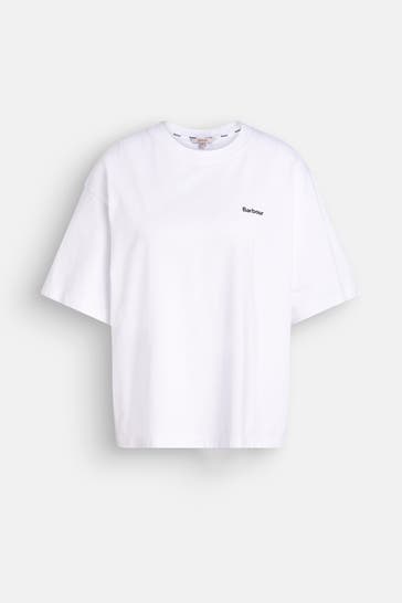 BARBOUR T-Shirt 'Jema' weiß