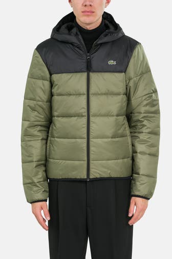 LACOSTE Steppjacke oliv