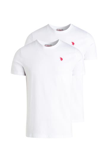 U.S. POLO ASSN. 2er-Pack T-Shirts weiß