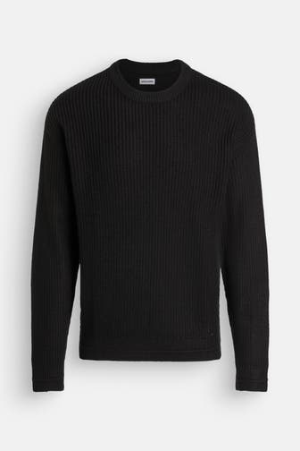 JACK & JONES Strickpullover schwarz