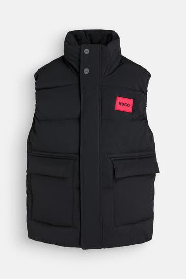 HUGO Steppweste schwarz