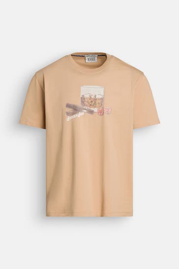 SCOTCH & SODA T-Shirt hellbraun
