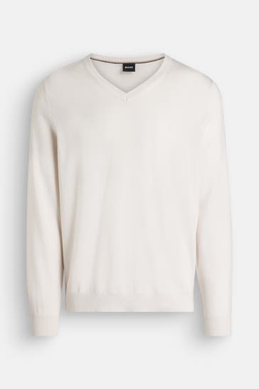 BOSS Wollpullover 'Batisse' creme