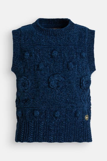 GUESS Cord-Pullunder navy