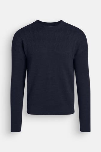 PHIL PETTER Wollpullover dunkelblau