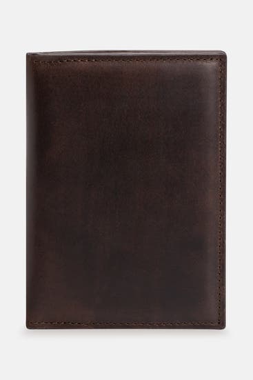 HACKETT - Ledergeldbörse dunkelbraun