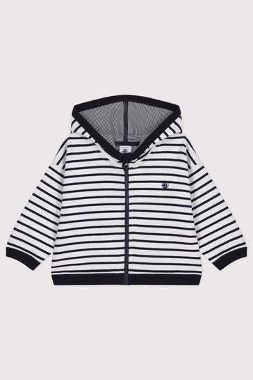 PETIT BATEAU Sweatjacke gestreift