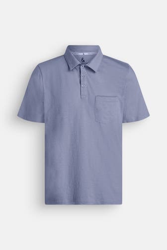 COLOURS & SONS Polo-Shirt taubenblau