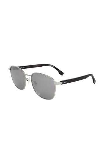 BOSS Sonnenbrille silber-schwarz