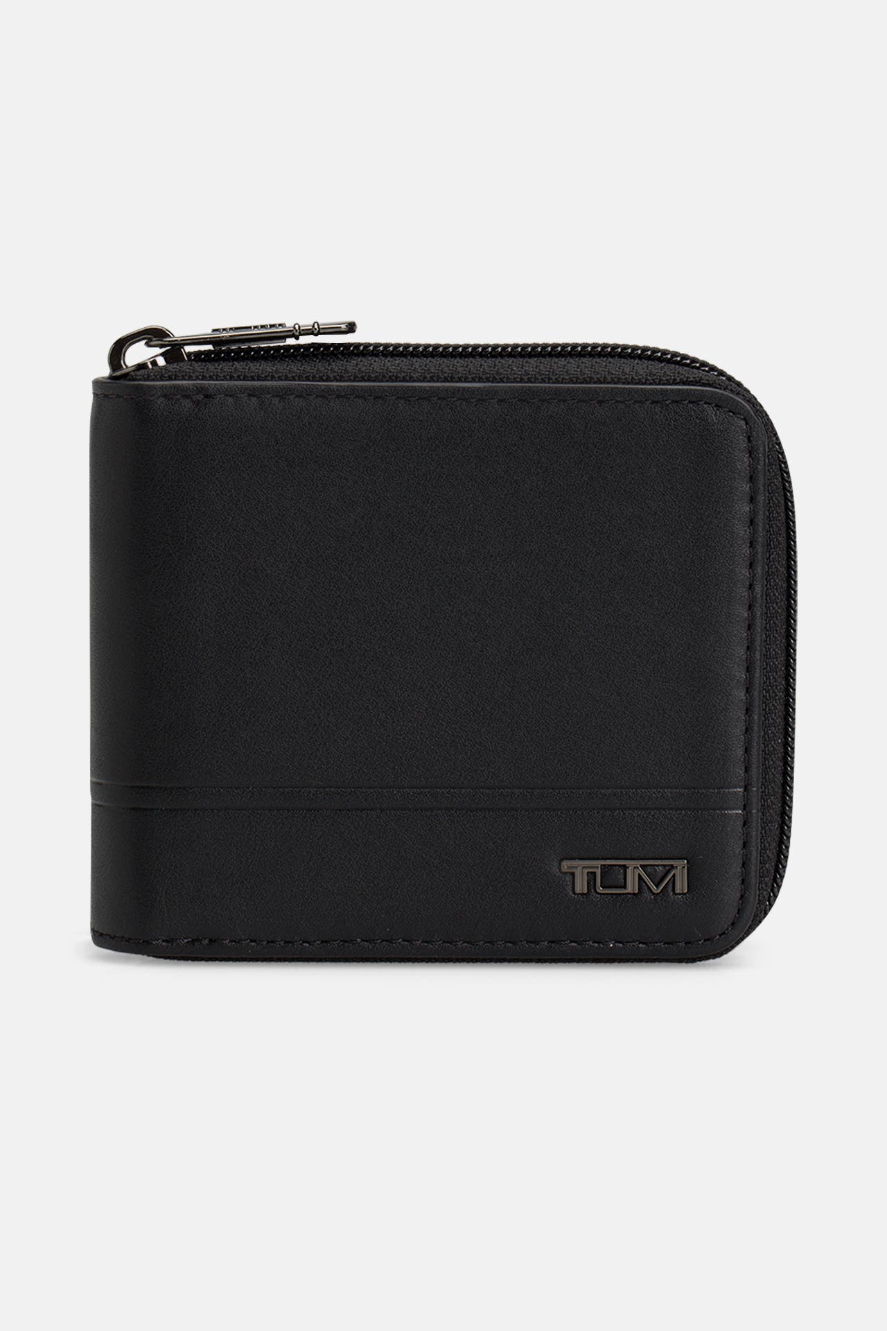 TUMI Ledergeldbörse schwarz, Bild 1