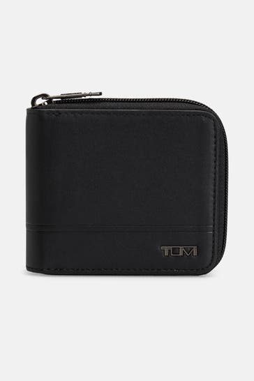 TUMI Ledergeldbörse schwarz