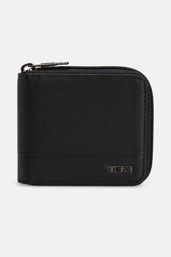 TUMI Ledergeldbörse schwarz