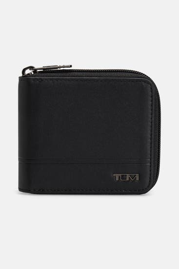 TUMI - Ledergeldbörse schwarz